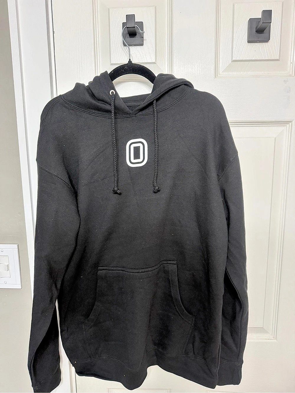 Overtime Black Pullover Hoodie Large